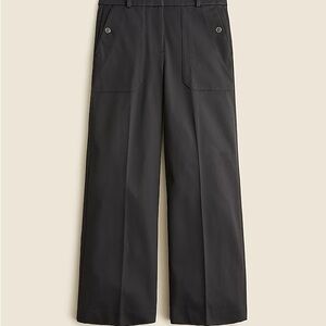 NWOT JCrew Black Sydney Pant in Cotton Stretch Size 10